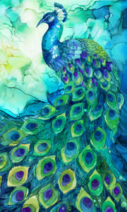 Allure Peacock 24" x 43" Panel DP26700-66 from Northcott