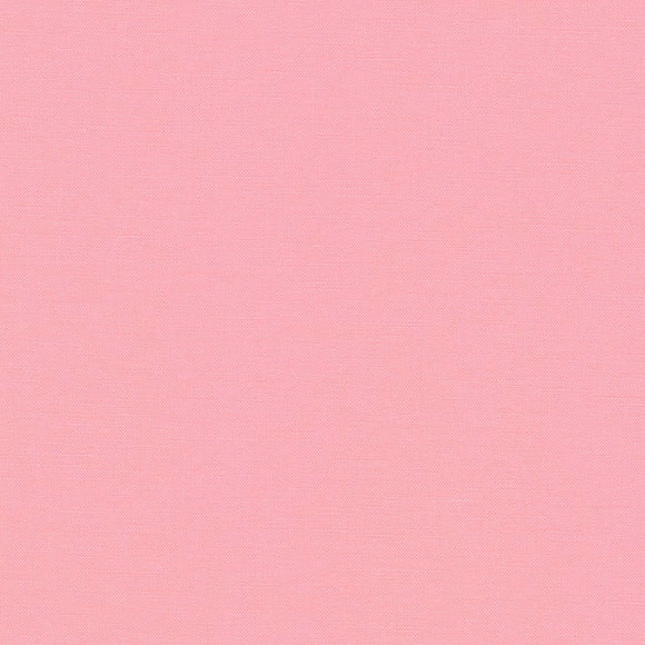 Kona Medium Pink Solid Quilting Fabric #1225 from Robert Kaufman