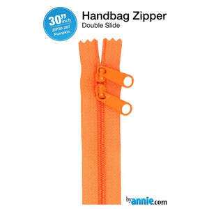 30" Pumpkin Handbag Zippers ZIP30-287 Double Sided byannie.com
