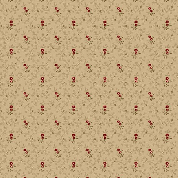 Pam's Patchwork Stars Reproduction Fabric Nutmeg R171124D  BEIGE by Pam Buda from Marcus by the yard