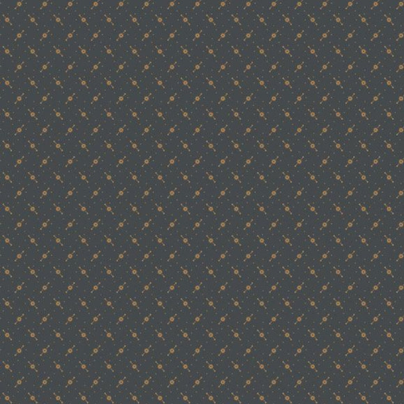 Prairie Dry Goods II Gears R171654D NAVY by Pam Buda from Marcus by the yard