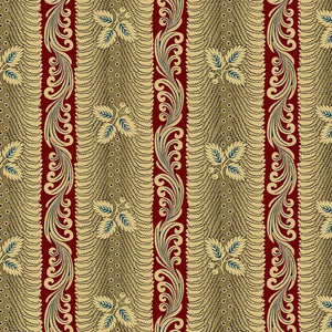 Bancroft Stripe Vintage Charm R330513 RED by Judie Rothermel from Marcus Fabrics