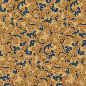 Twister Vintage Charm R330515 BLUE by Judie Rothermel from Marcus Fabrics