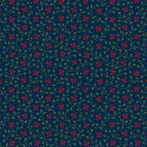 Nosegay Vintage Charm R330518 NAVY by Judie Rothermel from Marcus Fabrics