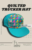 Quilted Trucker Hat RCO-0014 Pattern from Rose City Originals by the pattern
