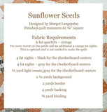 Sunflower Seeds Quilt Pattern TPB 2005 By Margot Languedoc from The Pattern Basket