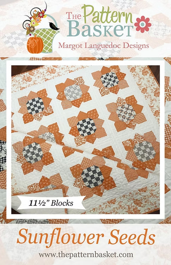 Sunflower Seeds Quilt Pattern TPB 2005 By Margot Languedoc from The Pattern Basket