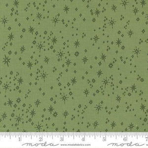 Good News Great Joy Starry Snowfall Blenders Star Eucalyptus 45565 17 by Fancy That Design House from Moda