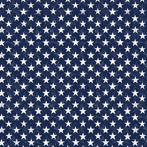 USA Patriotic Stars Fabric CD2226-NAVY