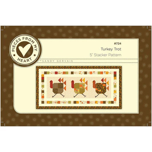 Turkey Trot #725 Table Runner Pattern from Sandy Gervais by the pattern