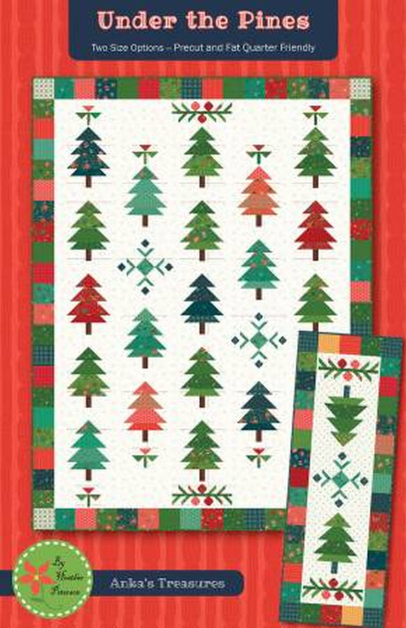 Under the Pines Quilt and Runner Pattern by Heather Peterson the pattern