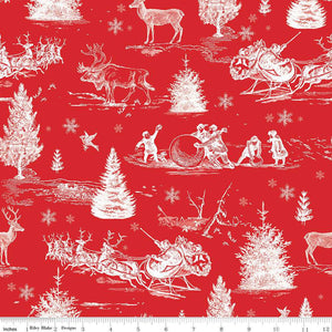 Peace on Earth Christmas Scene Red WB14206-RED