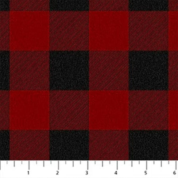 West Creek Flannel Red Plaid W23907-24 from Northcott 