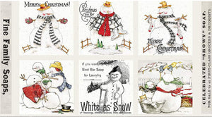 White as Snow Snowy Soap Patch 24" x 43" Panel CD13551-PANEL by J. Wecker Frisch from Riley Blake 