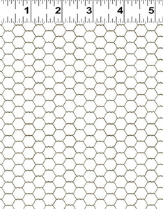 Cluck Cluck Bloom Chicken Wire Y3795-1 White from Clothworks by the yard