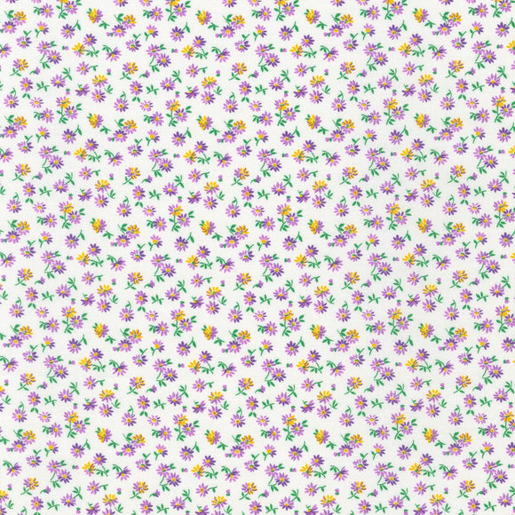 1930's Basics Daisies Pansy Reproduction Fabric FLH21224220 by Debbie Beaves from Robert Kaufman