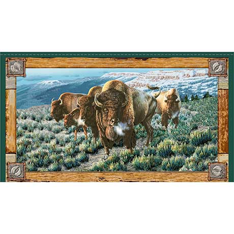 Where the Buffalo Roam Panel from Quilting Treasures 24988X
