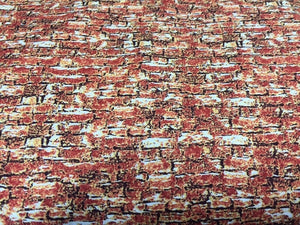Sleigh Ride Red Brick Quilt Fabric 68793-851
