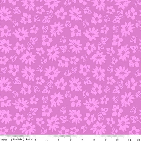 Extravaganza Quilt Fabric Purple Floral C4645