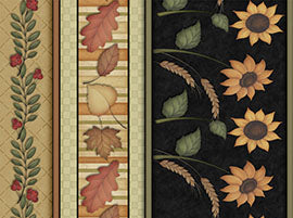 Give Thanks Black Border Quilt Fabric