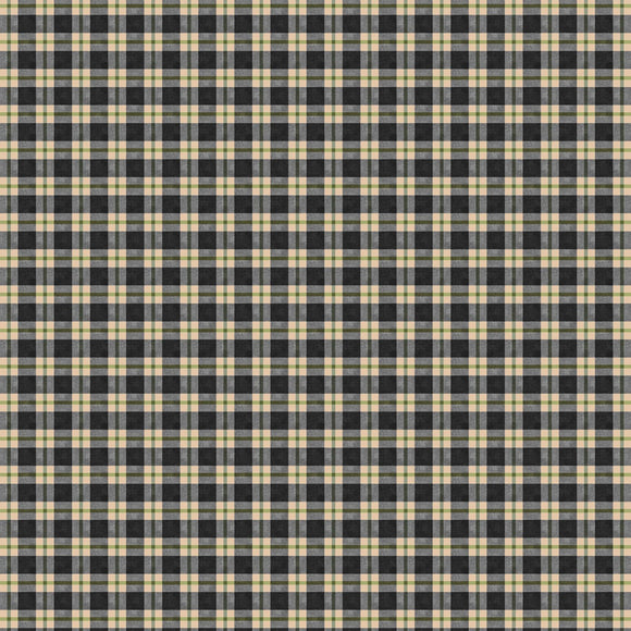 Autumn Day Black Plaid Fabric 33870-927 from Wilmington