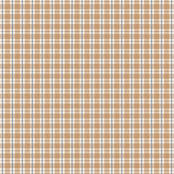 Autumn Day Tan Plaid Fabric 33870-214 from Wilmington by the yard