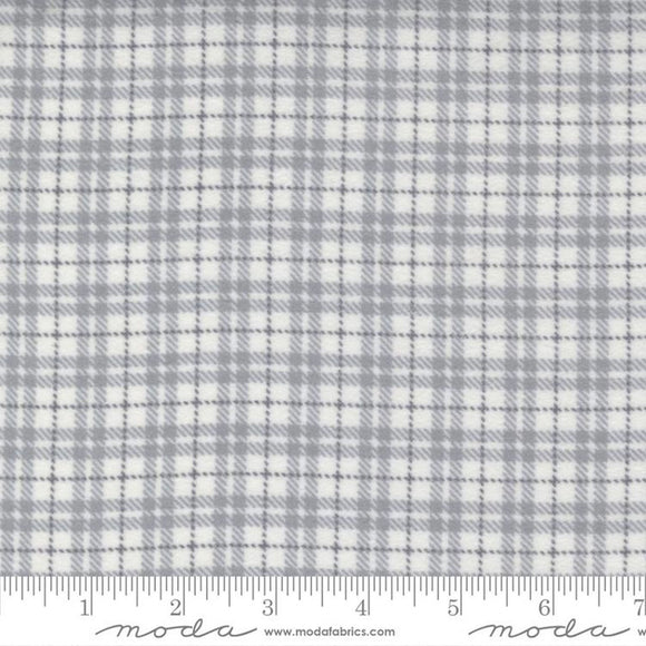 Autumn Gatherings Cloud Gray Check Flannel 49184-12F by Primitive Gatherings from Moda by the yard