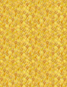 Autumn Sun Honeycomb Gold Fabric 32089-558 from Wilmington by the yard
