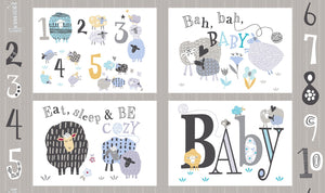 Bah Bah Baby Pillow Panel Fabric 50828P-X from Windham