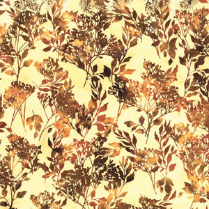 Bali Chai Tea Leaf Batik Fabric T2377-415 from Hoffman