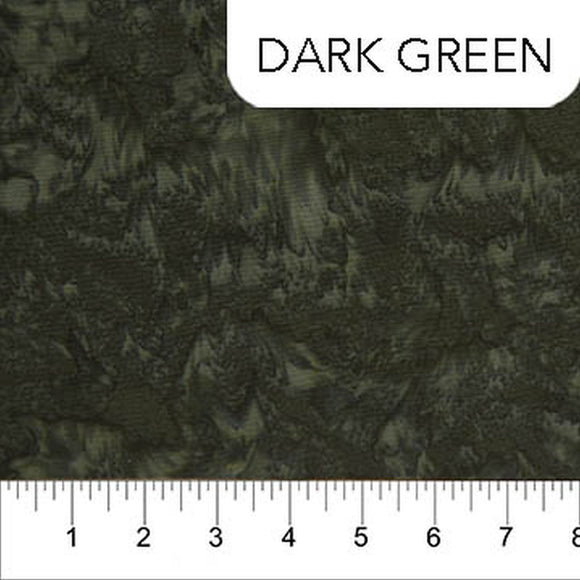 Banyan Shadows Dark Green Batik Fabric 81300-79 by Banyan Batiks from Northcott by the yard