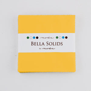Bella Solids Dark Yellow Charm Pack 9900PP-24S from Moda by the pack