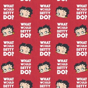 Betty Boop Red What Would Betty Do Fabric 45100409-1 from Camelot by the yard