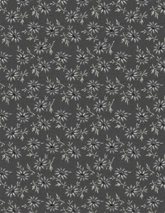 Blackwood Cottage Gray Daisy Fabric 98657-99 from Wilmington by the yard