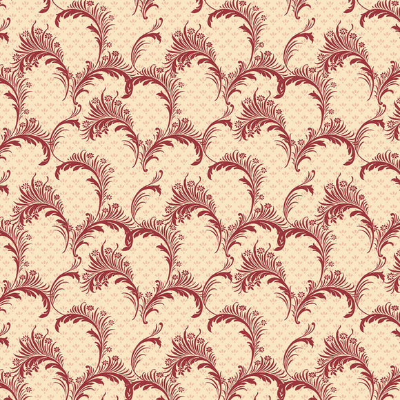 Bricolage Ivory Red Plume Fabric 98649-133 from Wilmington
