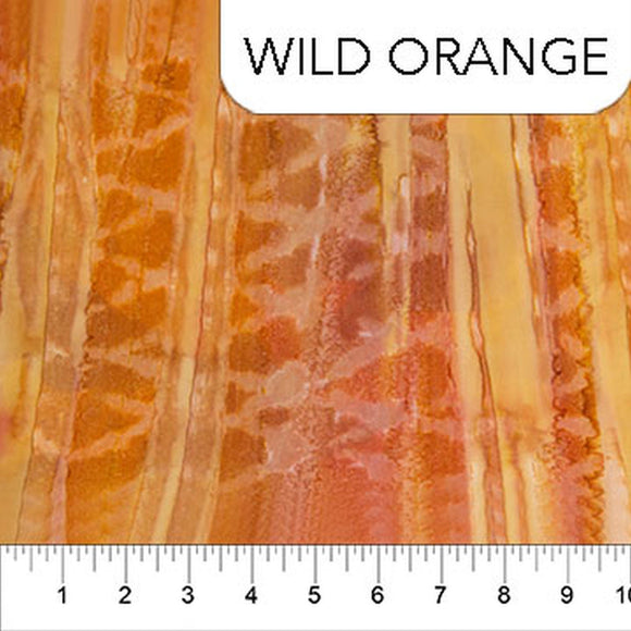 Brush Strokes Wild Orange Batik 81230-59 from Northcott by the yard