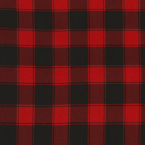 Holiday Red Buffalo Check Fabric C5784-Red from Timeless Treasures by the yard