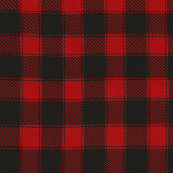 Holiday Red Buffalo Check Fabric C5784-Red from Timeless Treasures by the yard
