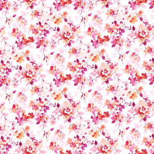 Carolyn Pink Floral 108" Wideback Fabric 4730P from P & B by the yard