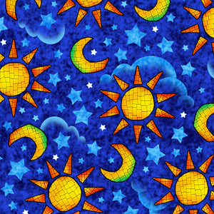 Child's Prayer Royal Suns and Moons Fabric 28302-Y from Quilting Treasures