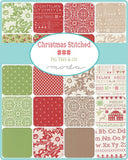 Christmas Stitched Jelly Roll 20440JR by Fig Tree Co from Moda by the Roll