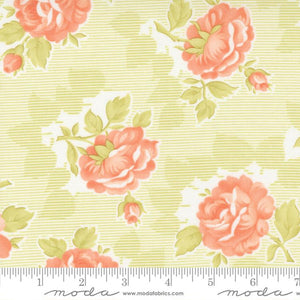Cinnamon & Cream Sprout Floral Fabric 20450-22 by Fig Tree from Moda by the yard