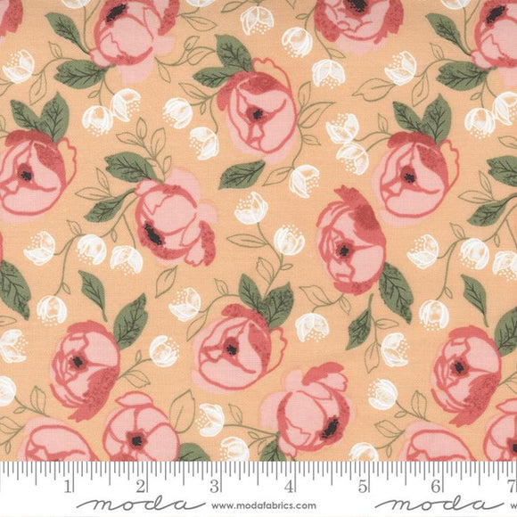 Country Rose Sunshine Floral Fabric 5170-18 from Moda by the yard