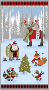 Cozy Critters 24" x 43" Holiday Panel 11160-493 from Wilmington by the panel
