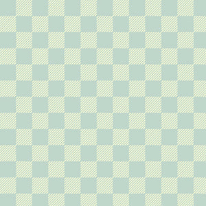 Cute & Cuddly Green Check Quilt Fabric 29004H from Quilting Treasures