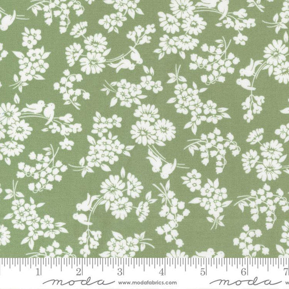 Dwell Songbird Grass Quilt Fabric 55273 17 from Moda by the yard