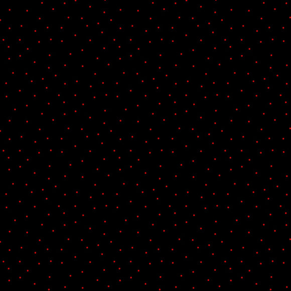 Essentials Black/Red Pindots Fabric 39131-993 from Wilmington by the yard
