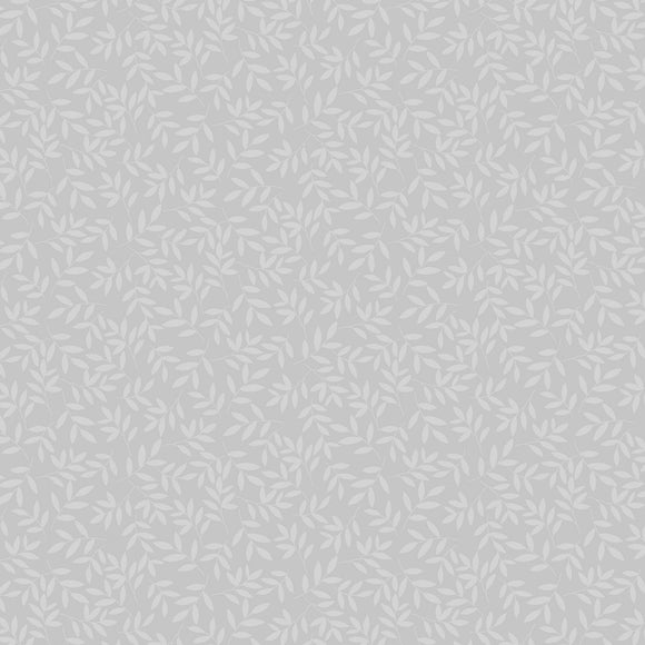 Essentials Das Of Pepper Light Gray Tossed Leaves Fabric 39128-900 from Wilmington by the yard