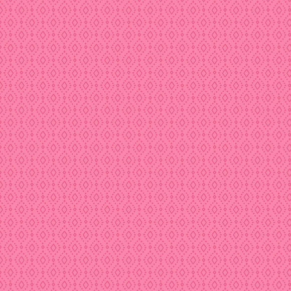 Essentials Medium Pink Boho Diamonds Fabric 39122-303 from Wilmington by the yard