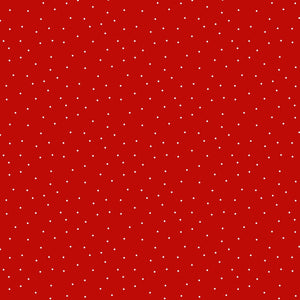 Essentials Tomato Red Pindot Fabric 39131-333 from Wilmington by the yard